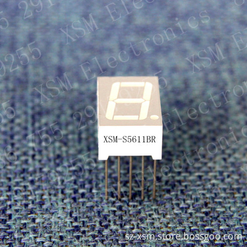 0.56" 1 Digit 7 Segment LED Display (XSM-S5611BR)